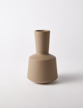M&Co Atlas Vase, Medium, Greige product photo