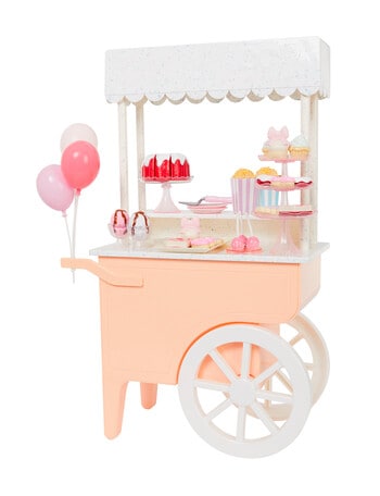 Our Generation Oh So Sweet Cart Rolling Dessert Stand product photo