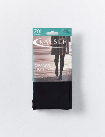 Kayser Opaque Tight, 70D, 2-Pack, Black product photo
