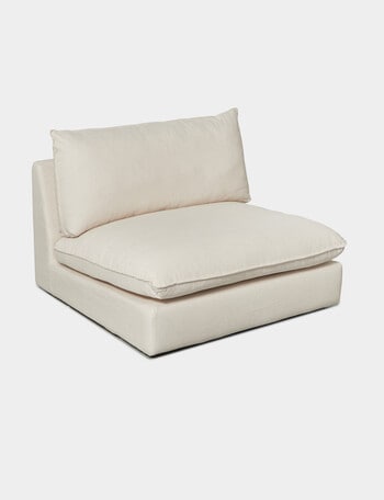 Marcello&Co Aspen Fabric Modular Armless Chair, Natural product photo