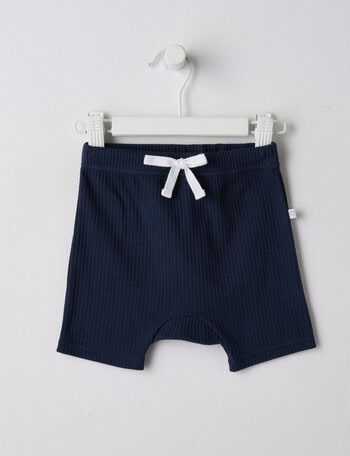 Teeny Weeny Rib Shorts, Navy product photo