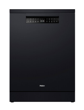 Haier Freestanding Dishwasher with Steam, Black, HDW15F3B1 product photo