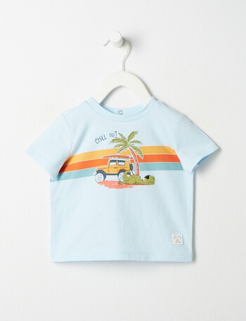 Teeny Weeny Chill Out Short-Sleeve Tee, Misty Blue product photo