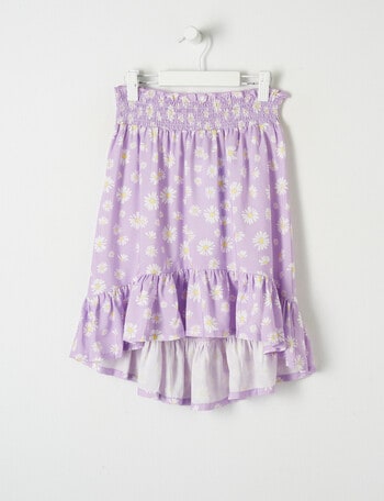 Mac & Ellie Daisy Hi-Low Skirt, Lilac product photo