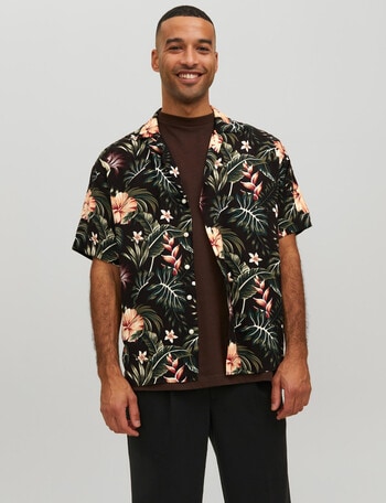 Jack & Jones Floral Shirt, Black product photo