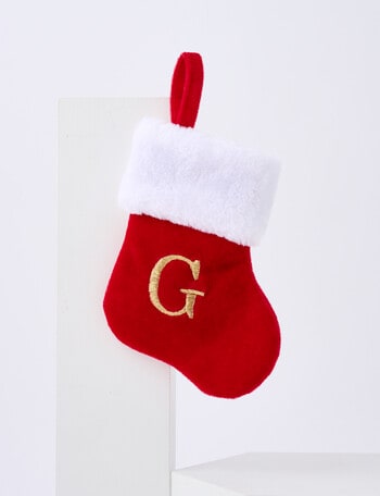 Christmas Shop Mini Stocking Alphabet G product photo