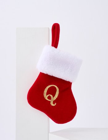 Christmas Shop Mini Stocking Alphabet Q product photo