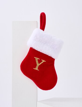 Christmas Shop Mini Stocking Alphabet Y product photo