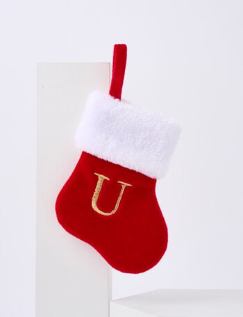 Christmas Shop Mini Stocking Alphabet U product photo