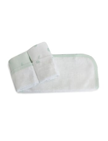 Bubba Blue Bamboo Little Bug Wash Cloth, 3-Pack, Mint product photo