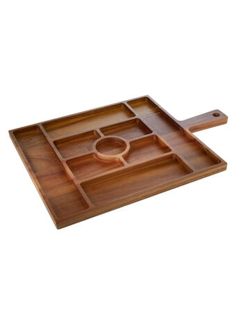 Amy Piper Sectioned Wooden Serve Board, Large product photo