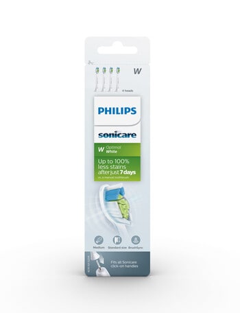 Philips Sonicare W2 Optimal White Refills, 4-Pack, White, HX6064/67 product photo