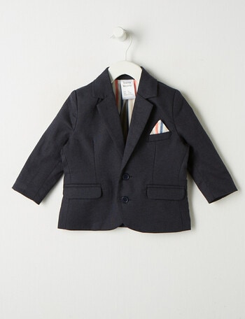 Teeny Weeny Linen Blend Jacket, Navy product photo