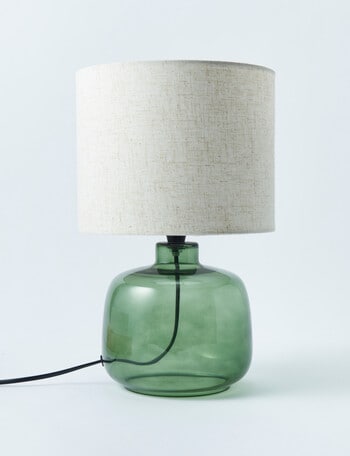 Salt&Pepper Monroe Table Lamp, Green product photo