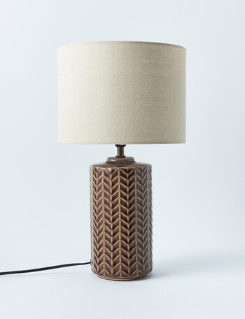 Salt&Pepper Newman Table Lamp, Brown product photo