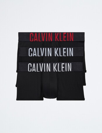 Calvin Klein Intense Power Low Rise Microfibre Trunk, 3-Pack, Black product photo