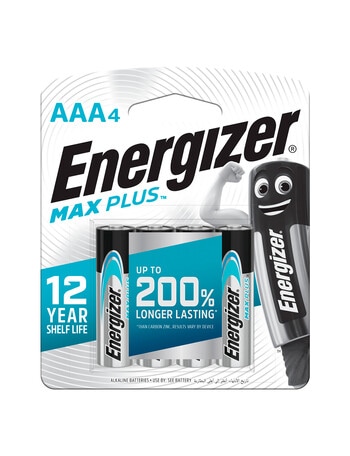 Energizer Max Plus Advanced AAA Battery, 4-Pack product photo