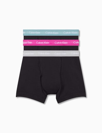 Calvin Klein Engineered Cotton Stretch Trunk, 3-Pack, Black product photo