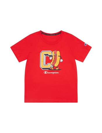 Champion Rochester Hot Dog Short Sleeve Tee, Red product photo