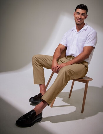 Laidlaw+Leeds Casual Luca Blend Trouser, Sage product photo