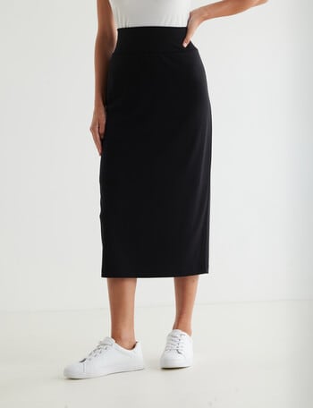 Whistle Pull-On Tube Skirt, Black product photo