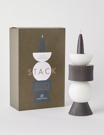 Home Fusion Stack Pillar Candle, Meteor product photo