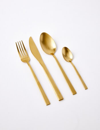 Amy Piper Manor 16-Piece Cutlery Set, Gold product photo