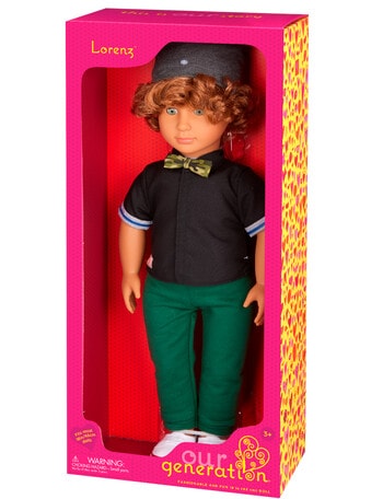 Our Generation Lorenz Doll with Beanie & Bowtie Outfit product photo