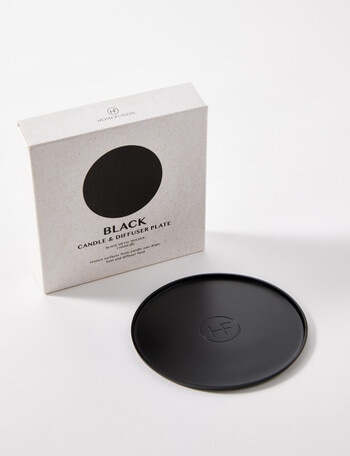 Home Fusion Candle Plate, Black product photo