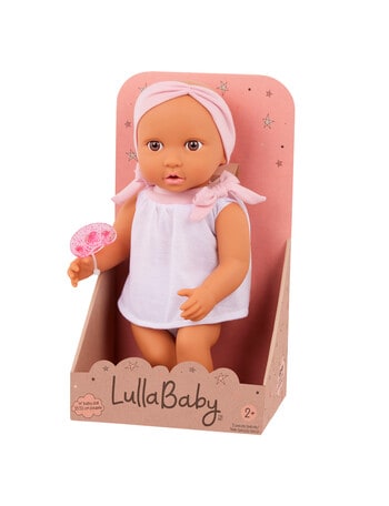 LullaBaby Baby Doll with 2-Piece Outfit & Pink Headband product photo