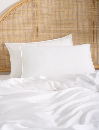 Domani Silky Tencel Standard Pillowcase, White product photo