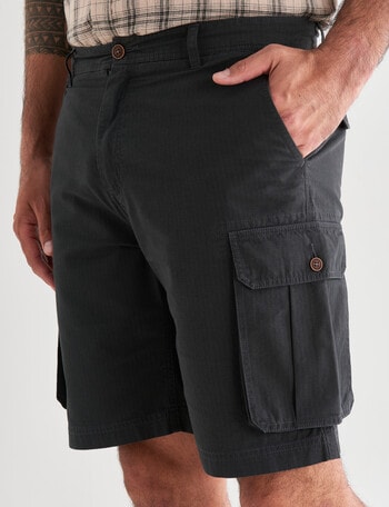 Kauri Trail Ripstop Cargo Short, Charcoal product photo