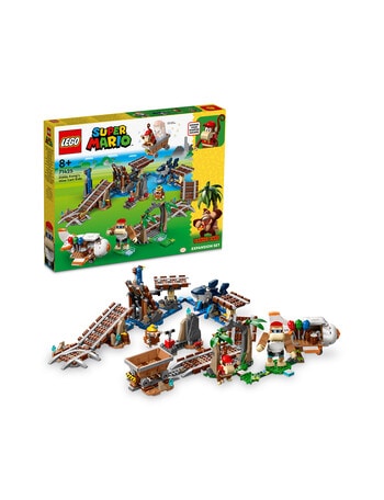 LEGO Super Mario Diddy Kong's Mine Cart Ride Expansion Set, 71425 product photo