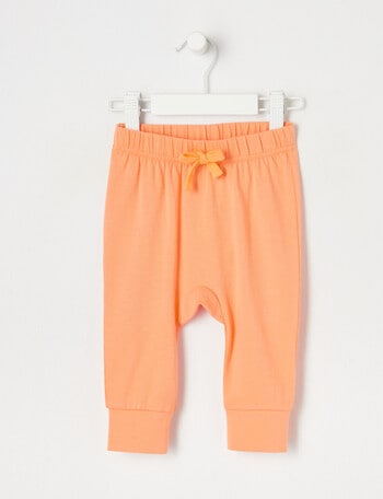 Teeny Weeny Knit Pant, Orange Sorbet product photo