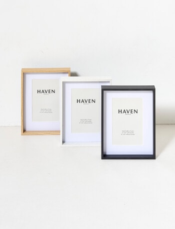 HAVEN Home Décor Mod Gallery Frame, Black, 6x8" product photo