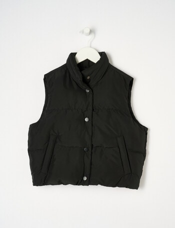 Switch Ivy Cropped Vest, Black product photo