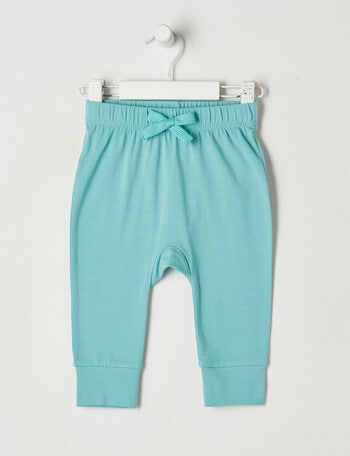 Teeny Weeny Stretch Cotton Pant, Sea Green product photo