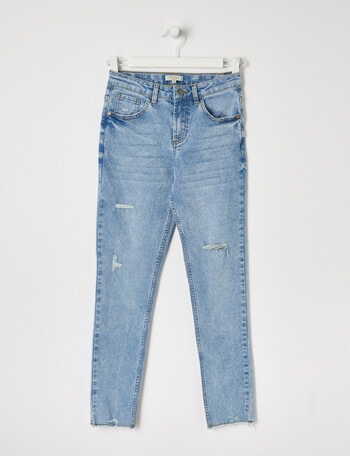 Switch Eve Distressed Skinny Jeans, Light Blue product photo