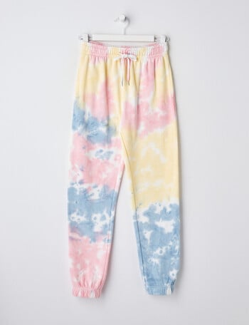 Switch Tie Dye Trackpant, White Multi product photo