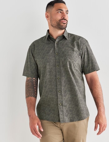 Logan Marley Short Sleeve Shirt, Khaki product photo