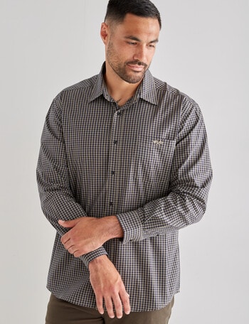 Logan Silas Long Sleeve Shirt, Navy product photo