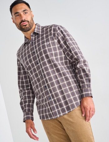 Logan Clifton Long Sleeve Shirt, Tan product photo
