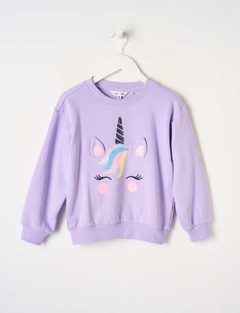 Mac & Ellie Unicorn Sweatshirt, Wisteria product photo