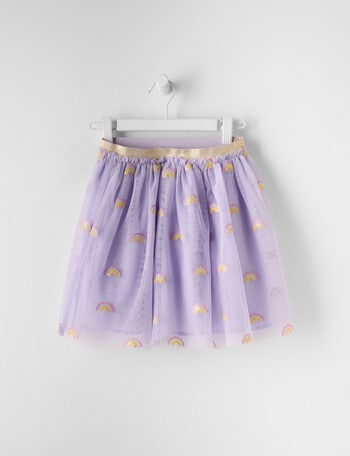 Mac & Ellie Rainbow Sequin Tutu Skirt, Wisteria product photo