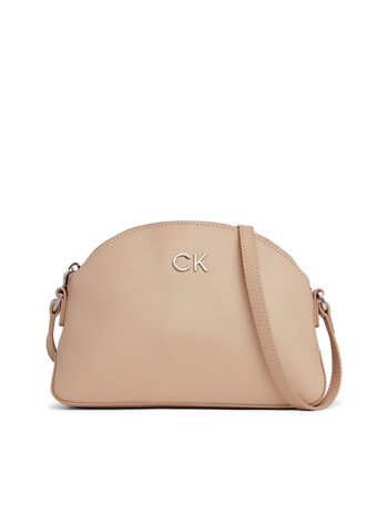 Calvin Klein Re-Lock Seasonal Crossbody Bag Md, Silver Mink product photo