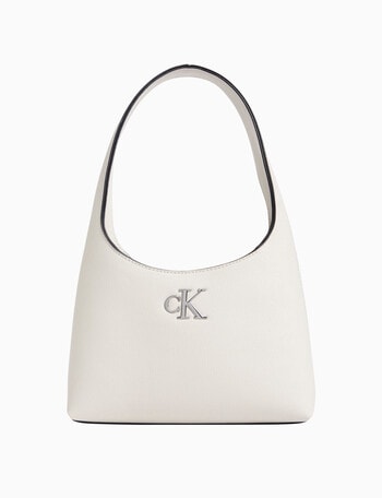 Calvin Klein Minimal Monogram Shoulder Bag, Stone product photo