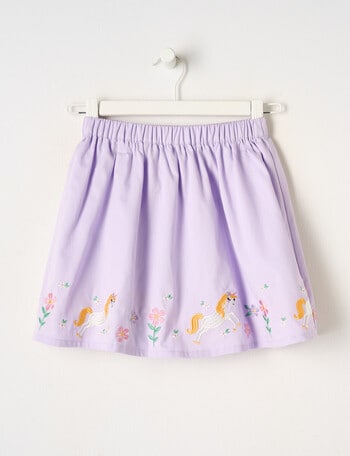 Mac & Ellie Unicorn Floral Cotton Skirt , Wisteria product photo