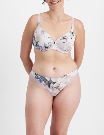 Jockey Woman Parisienne Delicate Gee Brief, White Floral, 8-22 product photo