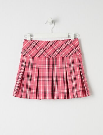 Mac & Ellie Pleated Skirt, Fuchsia product photo