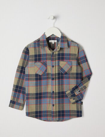 Mac & Ellie Flannel Check Shirt, Moss product photo